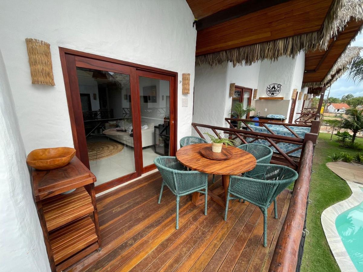 Ap Vila Mar Pe Na Areia Com Vista Para O Mar E Piscina Barra Grande  Exteriör bild